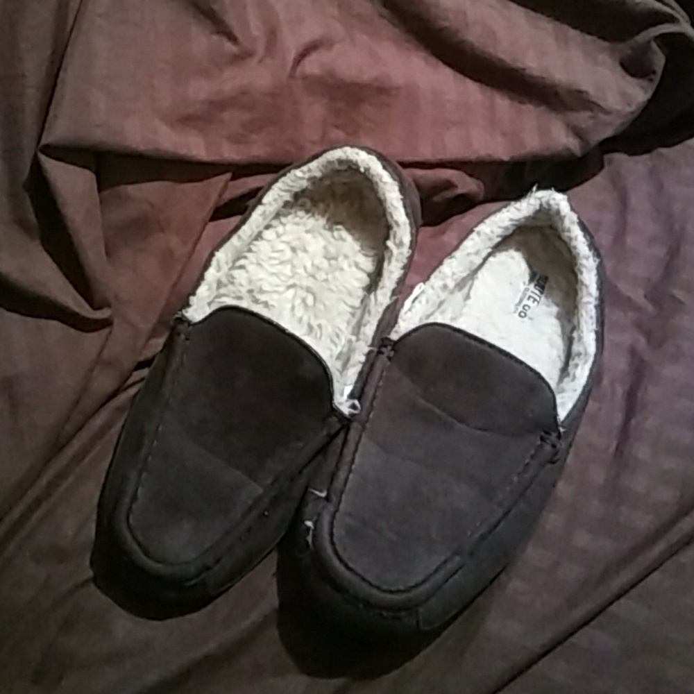 MOCCASINS...SUEDE..10MED